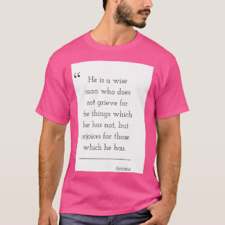 T-shirt Citation de philosophie Epictetus 16