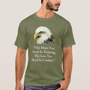 T-shirt Citation de phoque d'aigle d'aquarelle
