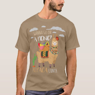 T-shirt Citation de pique-nique drôle d'alpaga pour les am