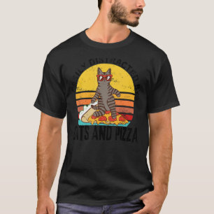 T-shirt Citation De Pizza Drôle, Facilement Distrait Par L