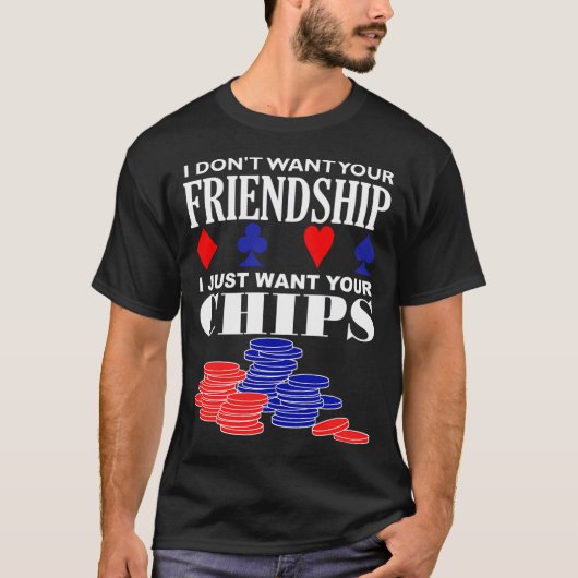 T-shirt Citation de poker drôle (Devant)