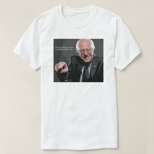 T-shirt Citation de ponceuses de Bernie (Design devant)
