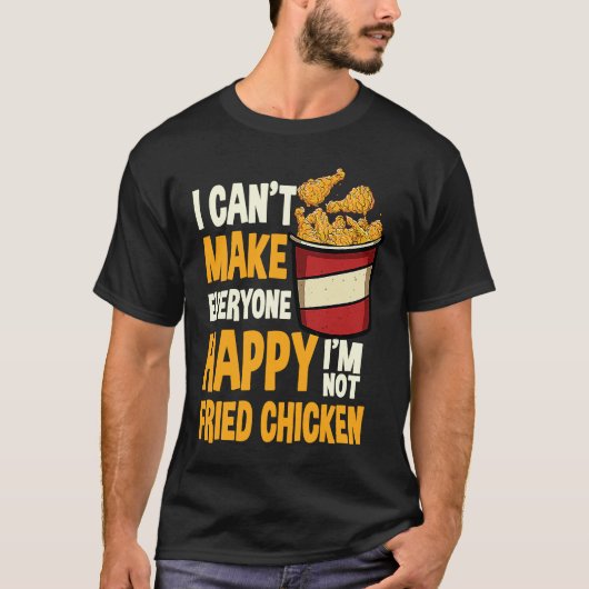 T-shirt Citation de poulet frit Aimer Restauration rapide (Devant)