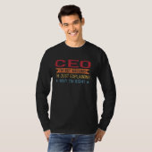 T-shirt Citation de profession amusante CeO (Devant entier)