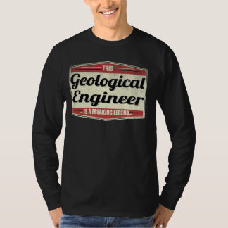 T-shirt Citation de profession amusante Ingénieur géologiq