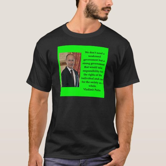 T-shirt citation de putin (Devant)