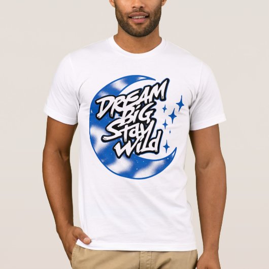 T-shirt Citation de rêve de graffiti (Devant)