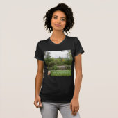 T-shirt Citation de sagesse de Robert Frost "Route moins f (Devant entier)