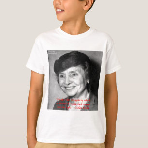 T-shirt Citation de sagesse "Foi/Force" d'Helen Keller