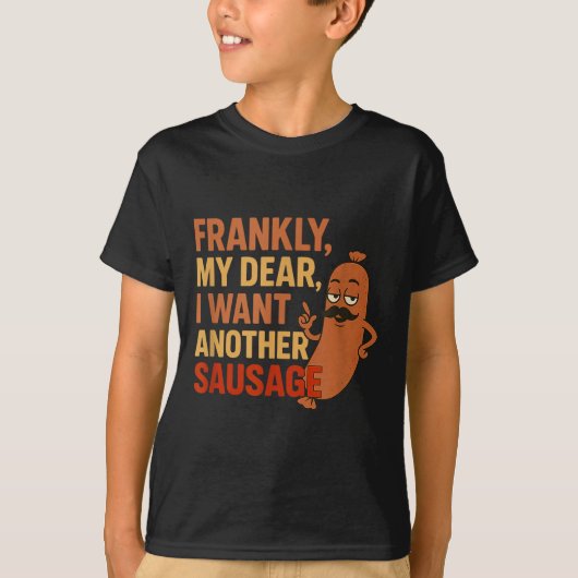 T-shirt Citation De Saucisson Bbq Funny Pour Grill De La C (Devant)