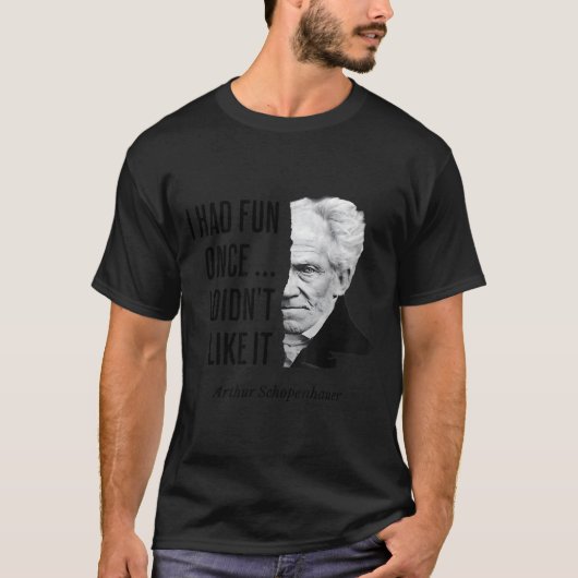 T-shirt Citation de Schopenhauer Déclaration drôle de phil (Devant)