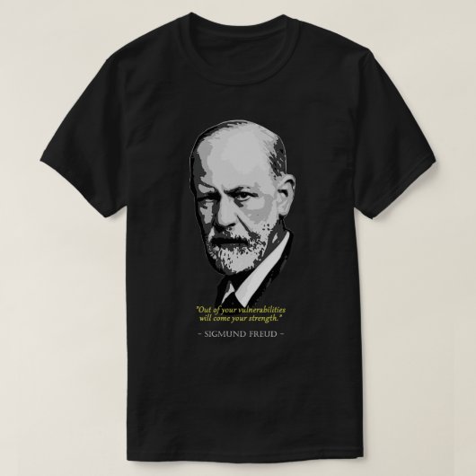 T-shirt Citation de Sigmund Freud (Design devant)