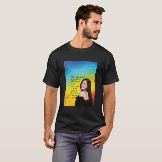 T-shirt Citation de Sofia Carson Rainbow (Devant entier)