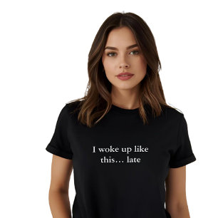 T-shirt citation de tenue esthétique Je me suis réveillé c
