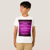 T-shirt Citation de Tesla sur le violet (Devant entier)