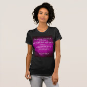 T-shirt Citation de Tesla sur le violet (Devant entier)