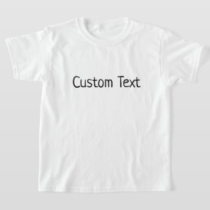 T-shirt Citation de texte personnalisée Impression personn