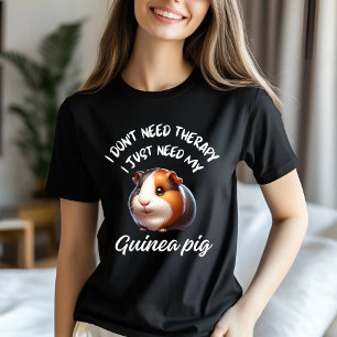 T-shirt Citation de thérapie amusante pour le cochon de Gu