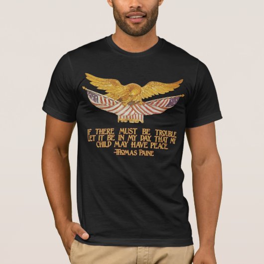T-shirt Citation de Thomas Paine (Devant)