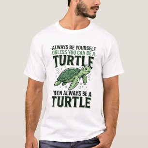 T-shirt Citation de Tortue Drôle Design de Gravure Vintage