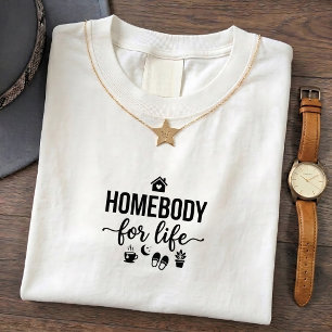 T-shirt citation de vie de casanier introverti