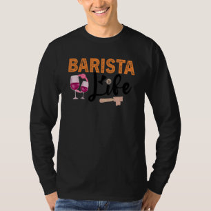 T-shirt Citation de vin de café Barista Cool Coffee Wine 3