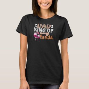 T-shirt Citation de vin de café pour femmes Barista Cool C