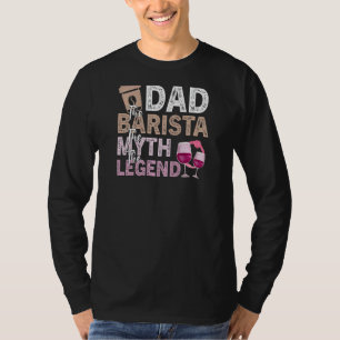 T-shirt Citation de vin de café pour femmes Barista Cool C