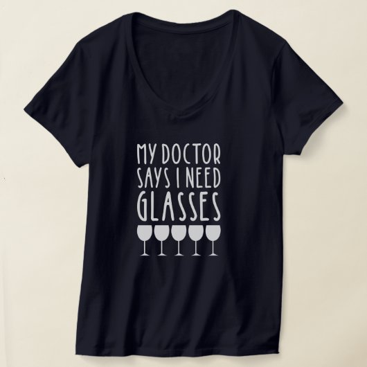 T-shirt Citation de vin drôle avec dos modifiable (Poser)