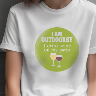 T-shirt Citation de vin drôle - Je bois du vin sur ma terr