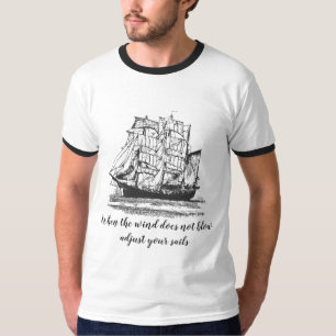 T-shirt Citation De Voile Inspirante Régler Vos Voiles