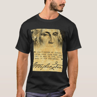 T-shirt Citation de Washington - liberté de parole
