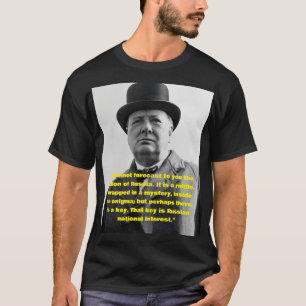 T-shirt citation de Winston Churchill