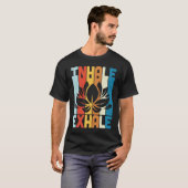 T-shirt Citation De Yoga Dit Inhale & Exhale Graphic Plus  (Devant entier)