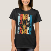 T-shirt Citation De Yoga Dit Inhale & Exhale Graphic Plus  (Devant)