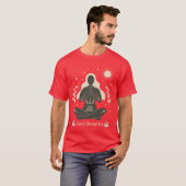 T-shirt Citation de yoga Respirer simplement Esprit Clair  (Devant entier)
