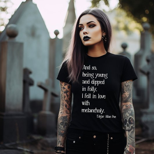 T-shirt Citation d'Edgar Allan Poe