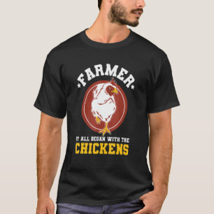 T-shirt Citation d'élevage de poulets pour un éleveur de v