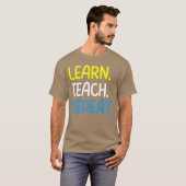 T-shirt Citation d'enseignant Apprendre à répéter fille (Devant entier)