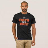 T-shirt Citation d'enseignant en mathématiques - En mathém (Devant entier)