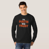 T-shirt Citation d'enseignant en mathématiques - En mathém (Devant entier)