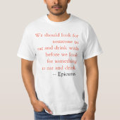 T-shirt Citation d'Epicurus (Devant)