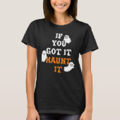 T-shirt Citation d'Halloween Fantôme mignon (Devant)