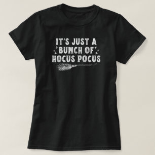 T-shirt Citation d'Halloween noir et blanc