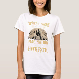 T-shirt Citation d'horreur d'Halloween Château Hanté Imagi