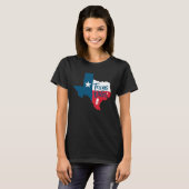 T-shirt Citation d'huile essentielle Texas Drapeau Oiler (Devant entier)