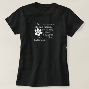 T-shirt Citation d'humour de chien - Patte de chien