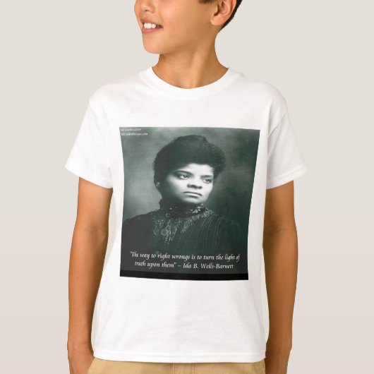 T-shirt Citation d'Ida B Wells & Vérité (Devant)