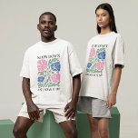T-shirt Citation d'inspiration florale de Boho Retro<br><div class="desc">Citation d'inspiration florale retro Boho T-shirt</div>