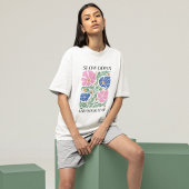 T-shirt Citation d'inspiration florale de Boho Retro